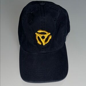 Dark Navy Cap with Yellow Embroidery